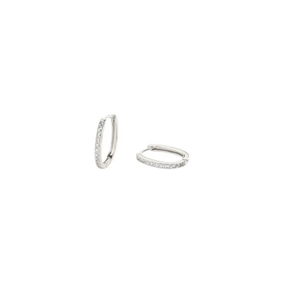 Boucles d'oreilles Agatha Rondou en argent