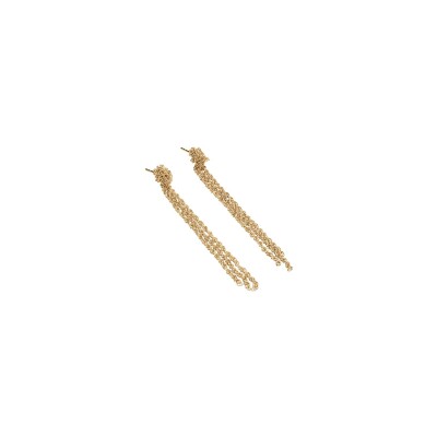 Boucles d'oreilles Agatha Solferino en laiton