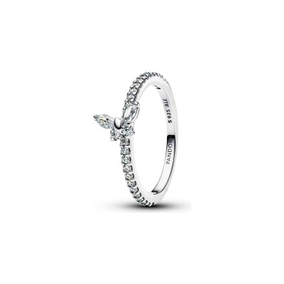 Bague Pandora Papillon Scintillante en argent et oxydes de zirconium, taille 54