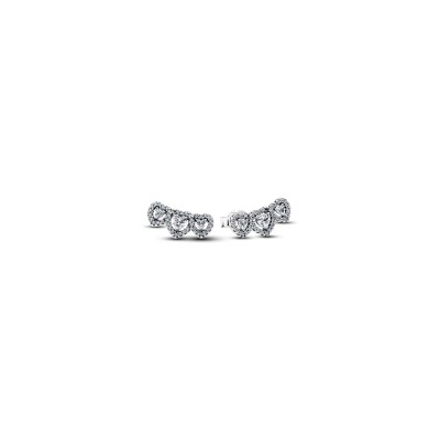 Boucles d'oreilles Pandora Timeless en argent et oxyde de zirconium