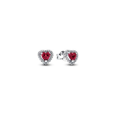Boucles d'oreilles Pandora Timeless en argent, oxyde de zirconium et cristal