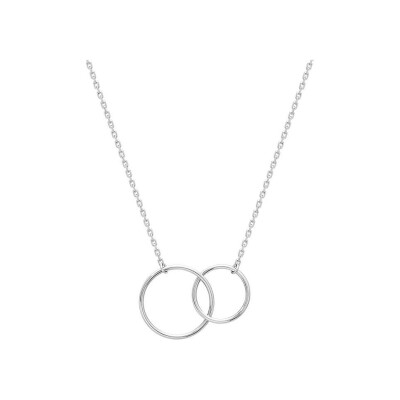 Collier en argent rhodié