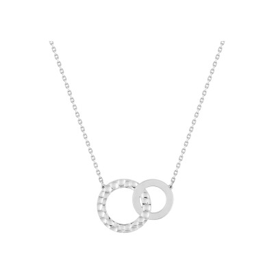 Collier en argent rhodié