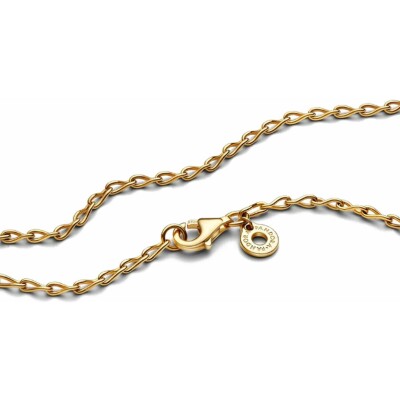 Collier Pandora Chaine Infini en métal doré, taille 50 cm