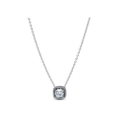 Collier Pandora Halo en argent et oxydes de zirconium, 45 cm