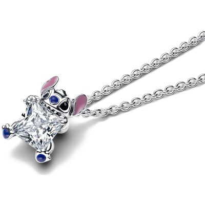 Collier Pandora X Disney Stitch en argent