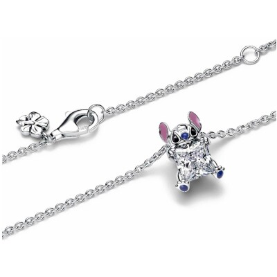 Collier Pandora X Disney Stitch en argent