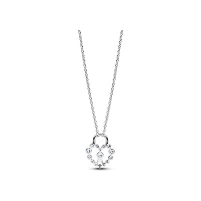 Collier Pandora Moments en argent et oxyde de zirconium, 50 cm