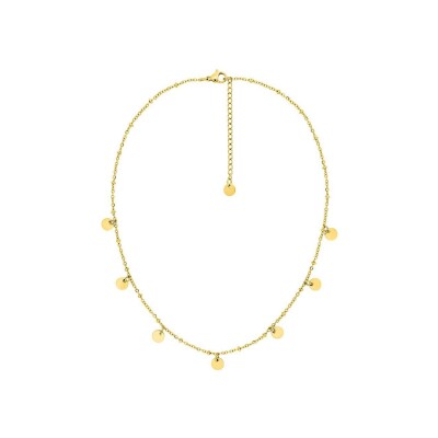 Collier en acier doré