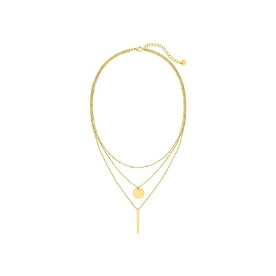Collier en acier doré