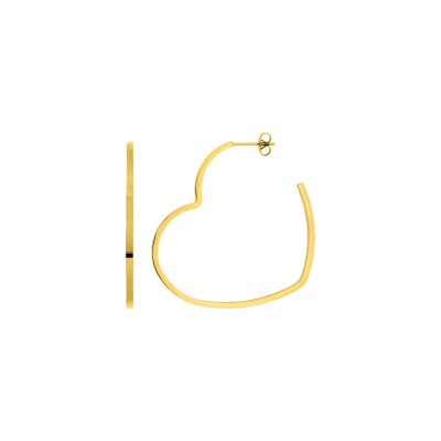 Boucles d'oreilles créoles en métal doré