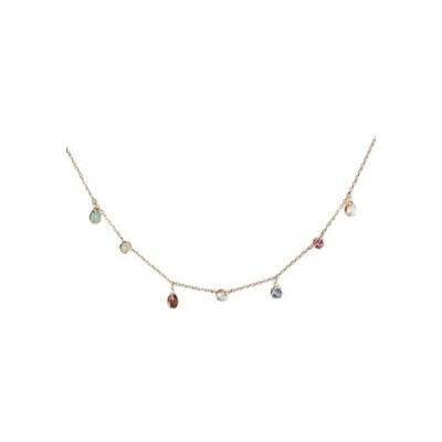 Collier en plaqué or et pierre véritable