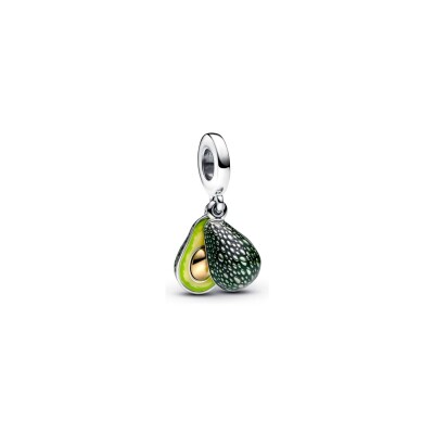 Charm Pandora Pendant Double Avocat en argent et métal doré