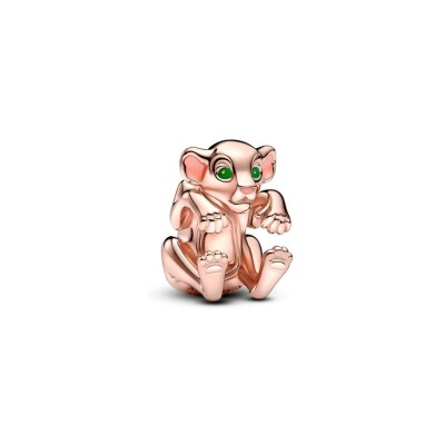 Charm Pandora Disney X Pandora Le Roi Lion Nala en métal doré rose