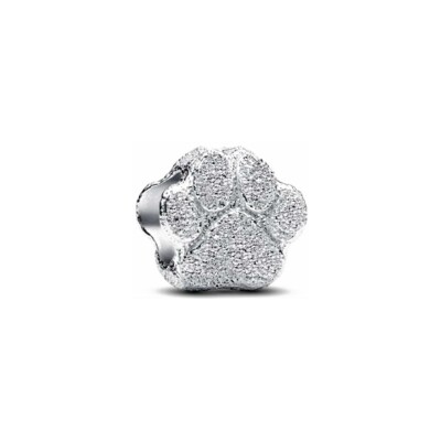 Mini charm Pandora Patte Texturé en argent