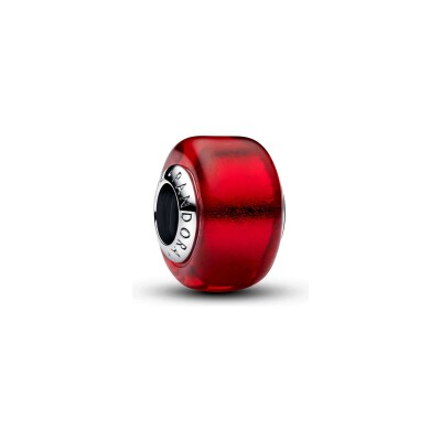 Charm Pandora Moments en argent et verre de Murano