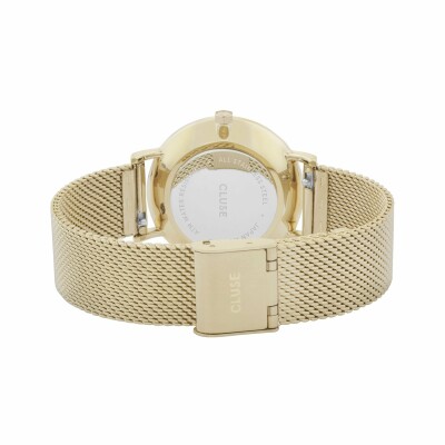 Montre Cluse Minuit Mesh, Gold, White/Gold