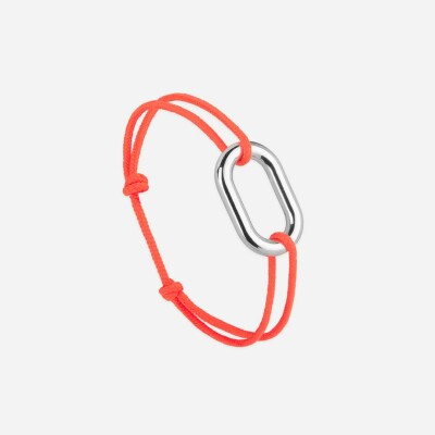 Bracelet sur cordon Le Vent à la Française Maillon en plaqué argent, 22mm