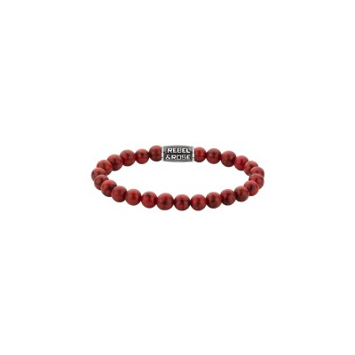 Bracelet Rebel & Rose Stones only en turquoise rouge, taille L