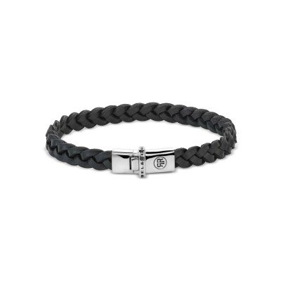 Bracelet Rebel & Rose Absolutely Leather en cuir et argent, taille M