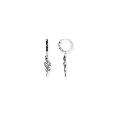 Boucles d'oreilles créoles Thomas Sabo Sterling Silver en argent et PVD