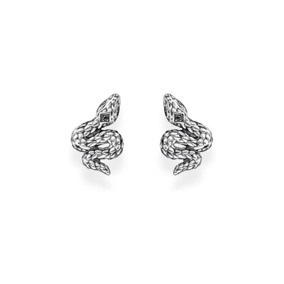 Puces d'oreilles Thomas Sabo Sterling Silver en argent et PVD