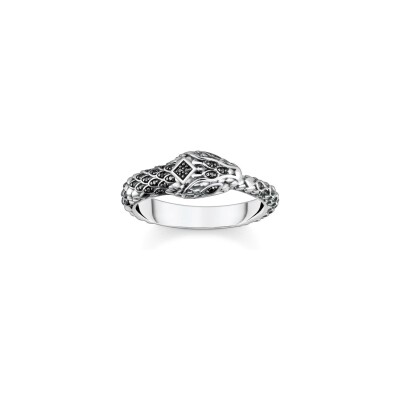 Bague Thomas Sabo Sterling Silver en argent et PVD, taille 54