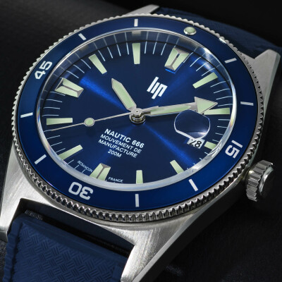Montre Lip Nautic 666 Automatique Manufacture 39mm 676051
